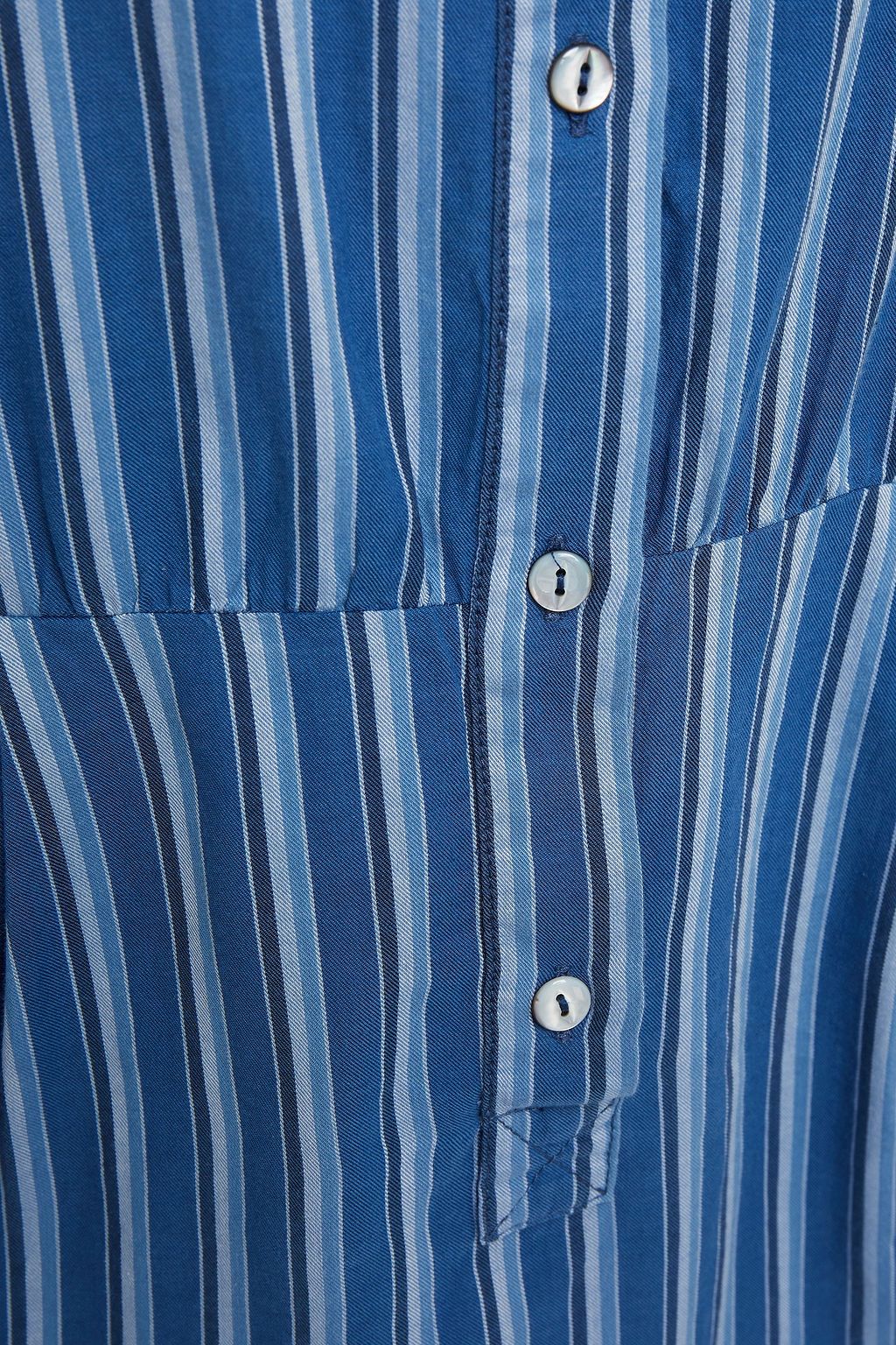 A.P.C. Striped cotton-twill mini dress