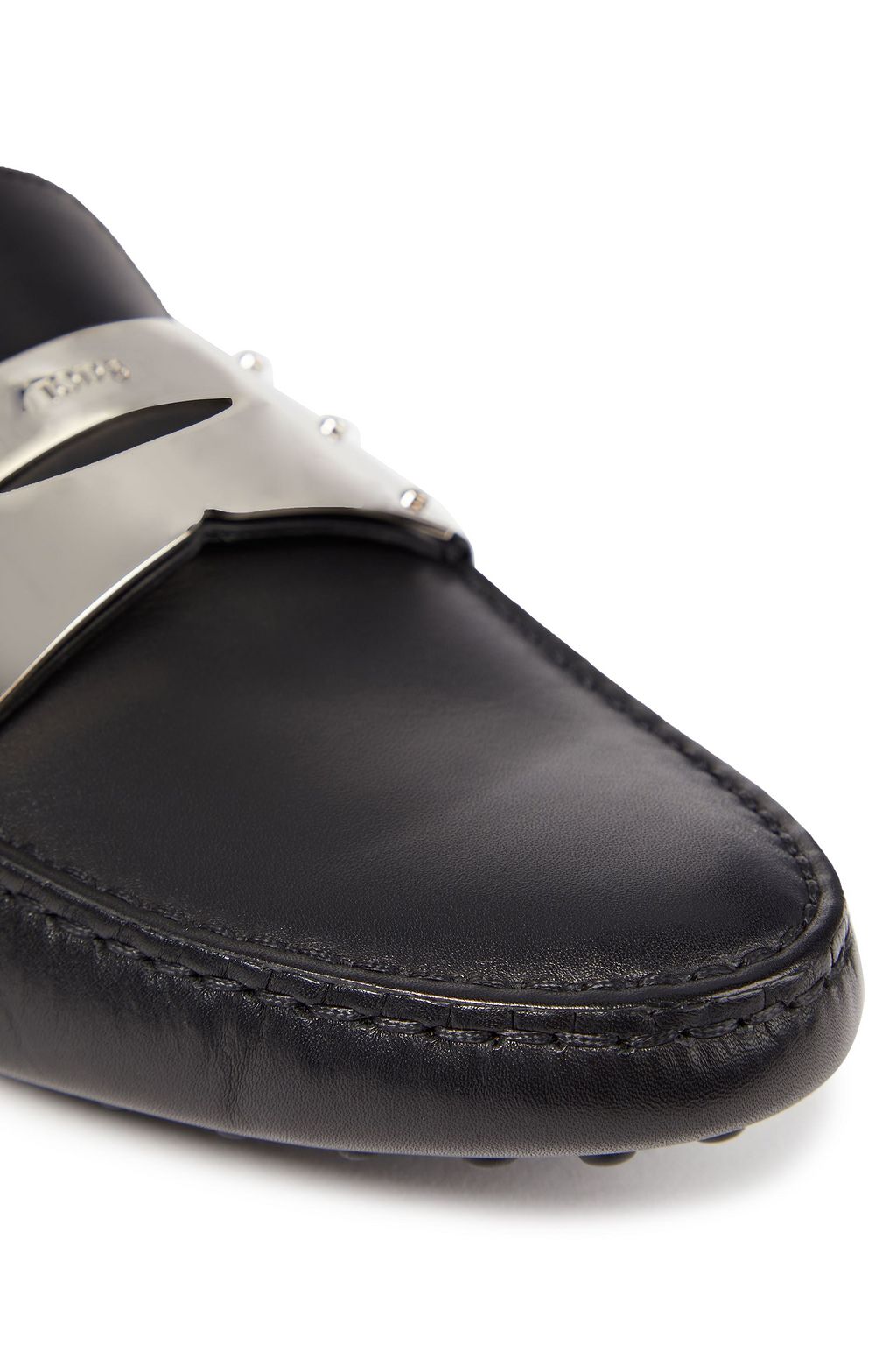 TOD'S Gommino embellished leather loafers
