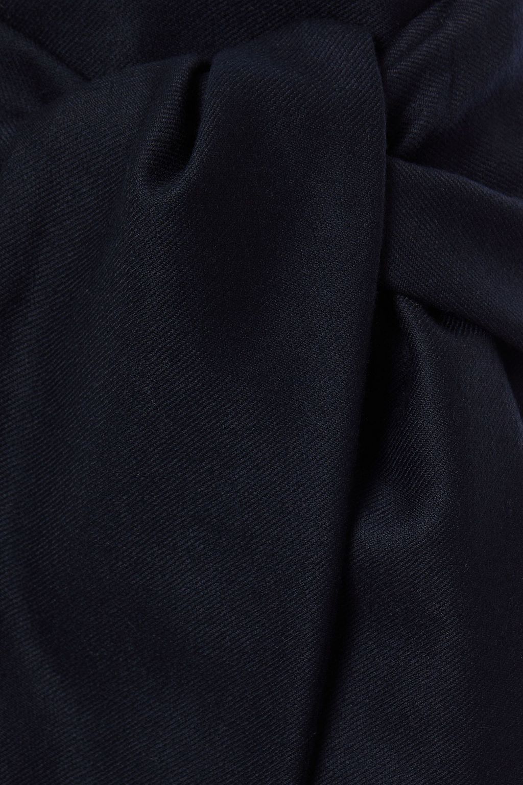 VICTORIA, VICTORIA BECKHAM Belted wool-flannel wide-leg pants