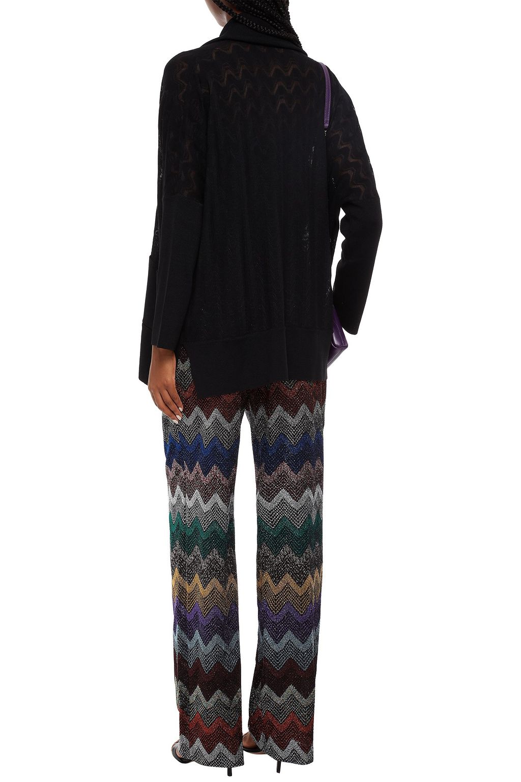 MISSONI Crochet-knit wool-blend cardigan