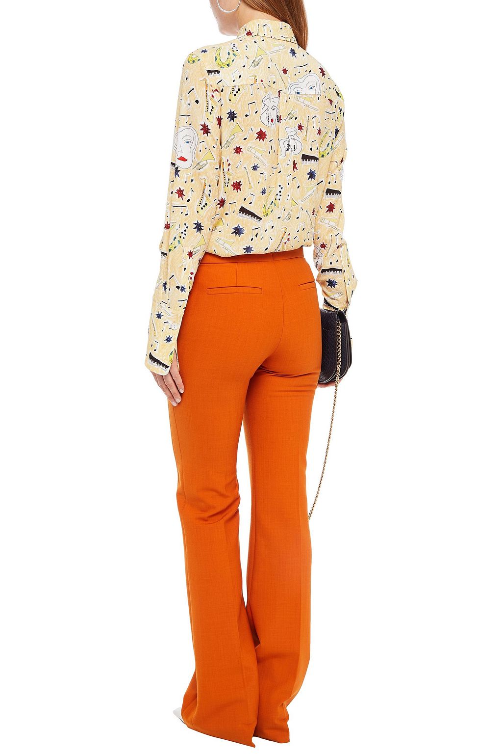 VICTORIA, VICTORIA BECKHAM Printed crepe shirt