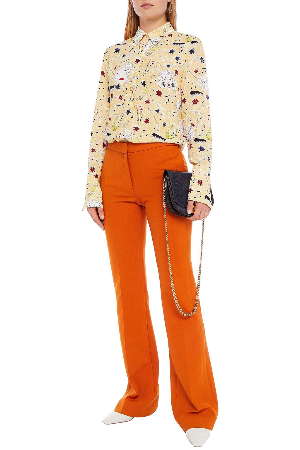 VICTORIA, VICTORIA BECKHAM Printed crepe shirt