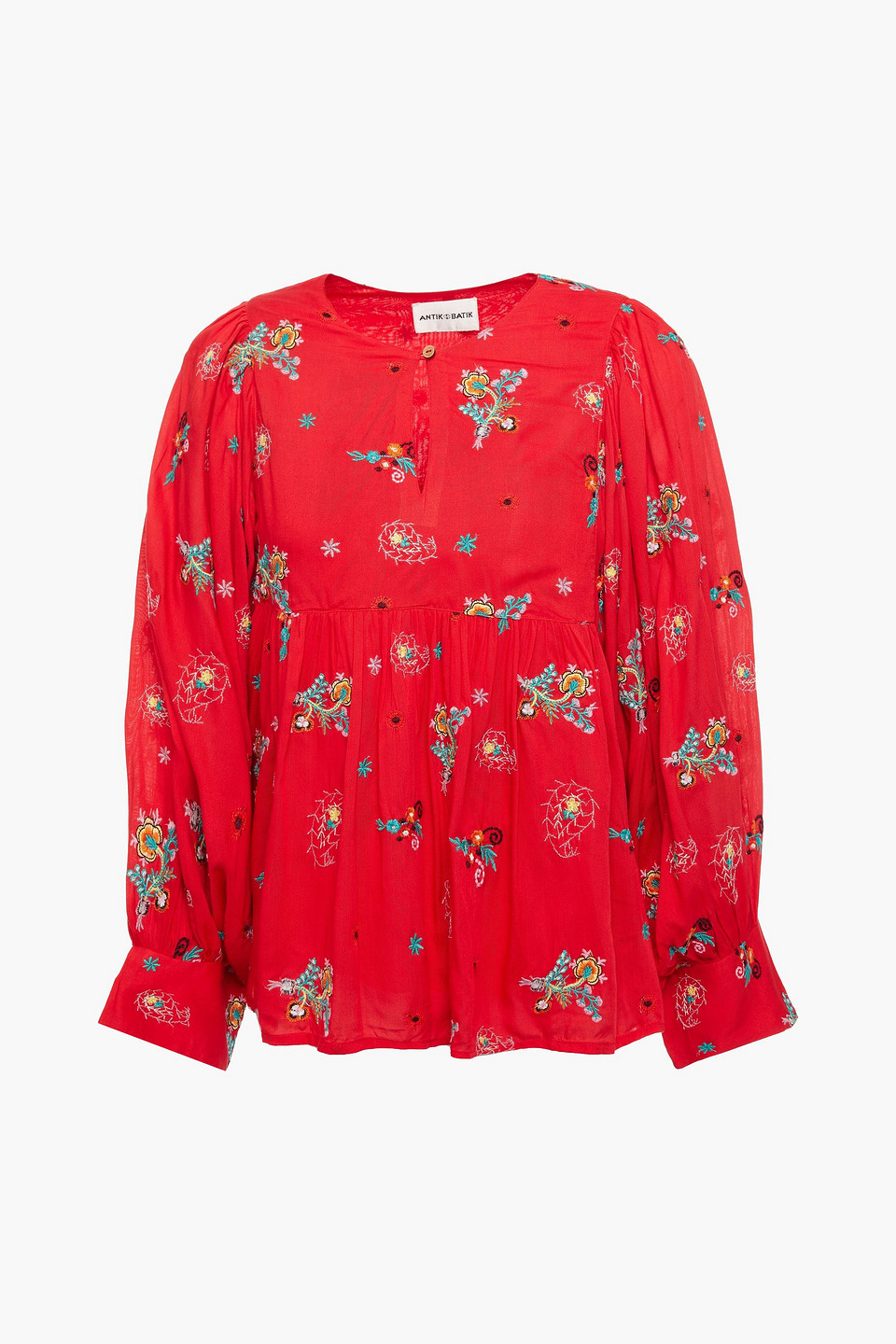 Antik Batik Houla embroidered voile blouse