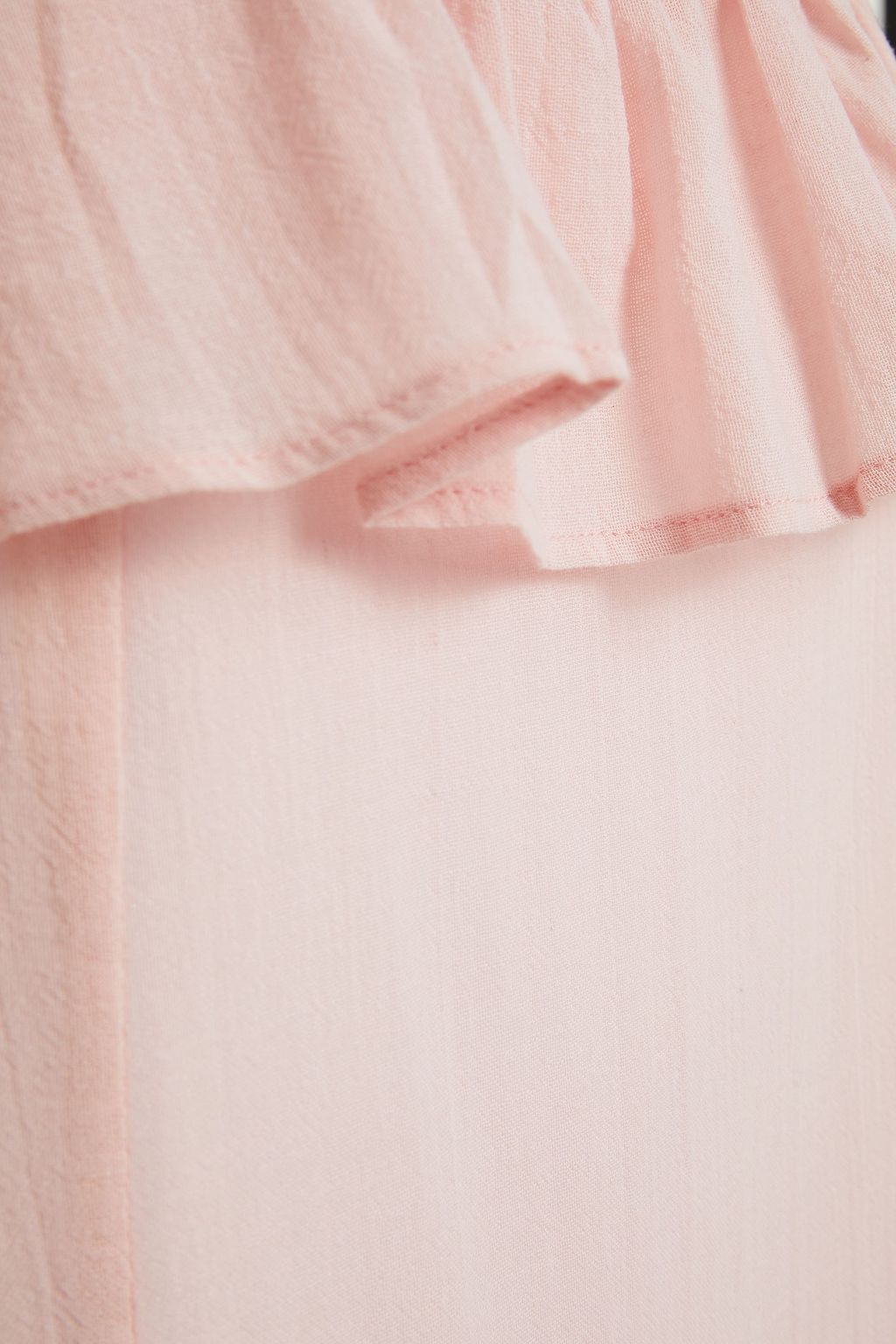 LOUP CHARMANT Mona ruffle-trimmed cotton midi dress