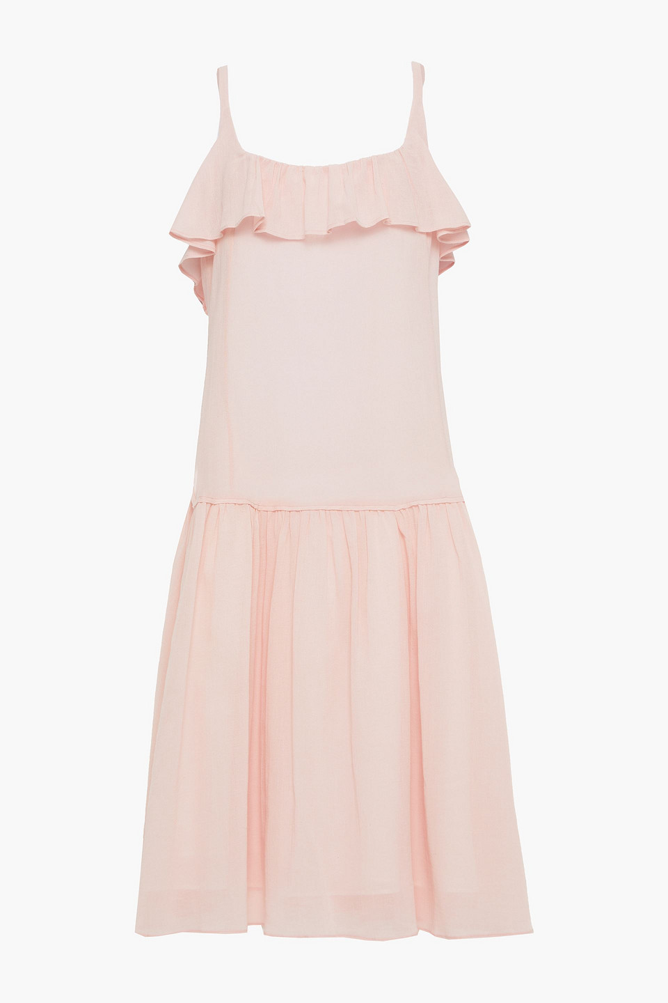 Loup Charmant Mona ruffle-trimmed cotton midi dress