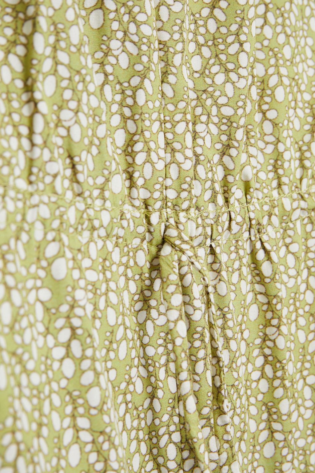 LOUP CHARMANT Patmos tiered printed cotton mini dress