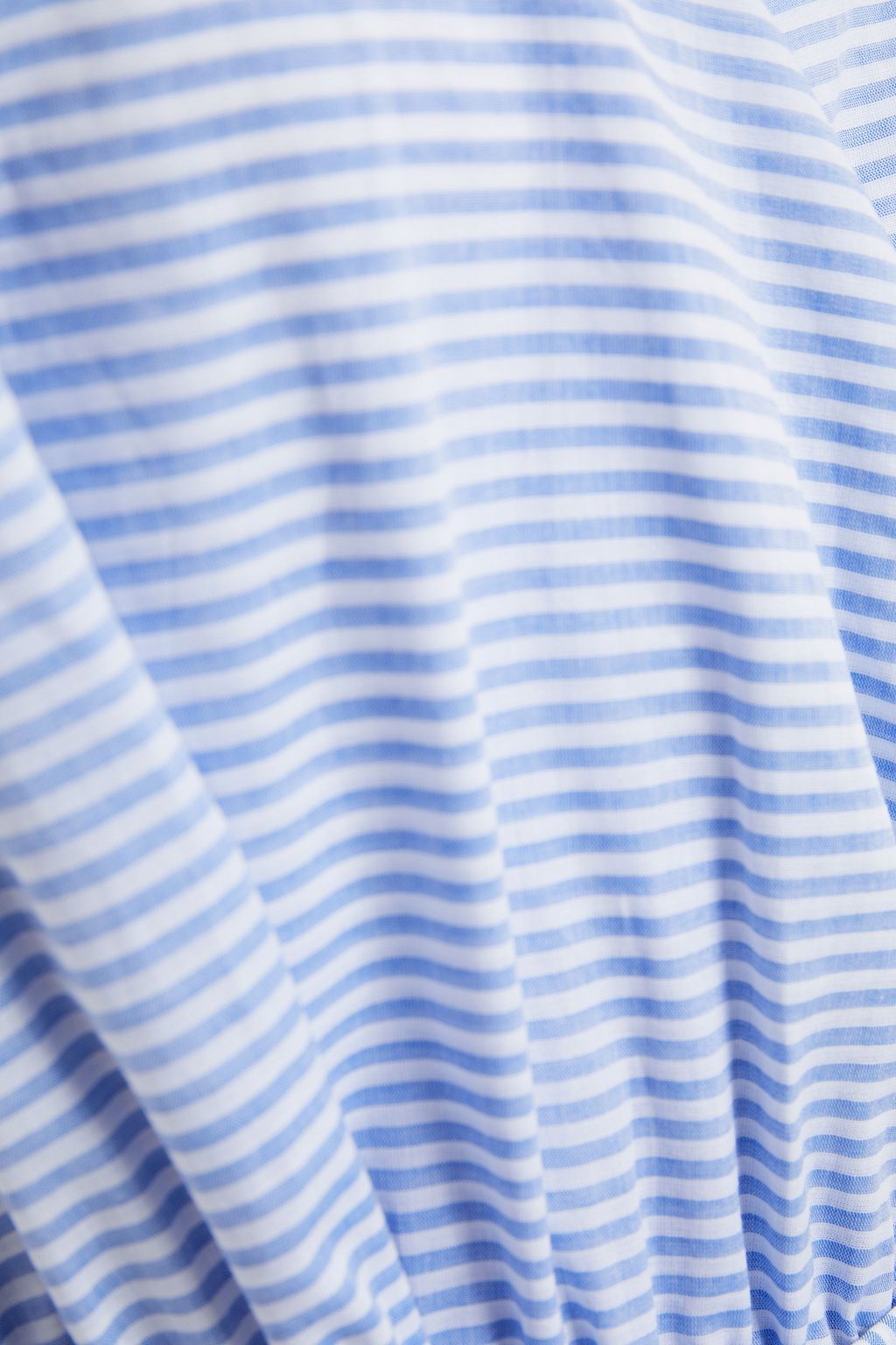 LOUP CHARMANT Parrot striped cotton-voile mini wrap dress