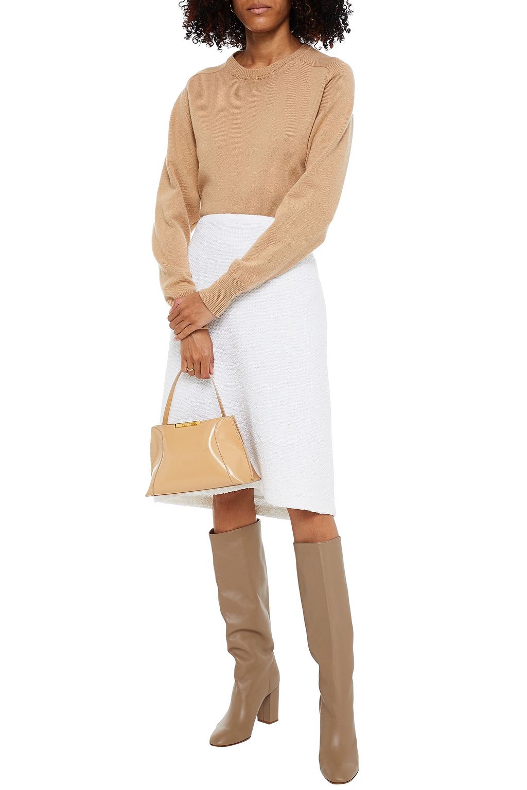 ST. JOHN Cotton-blend skirt