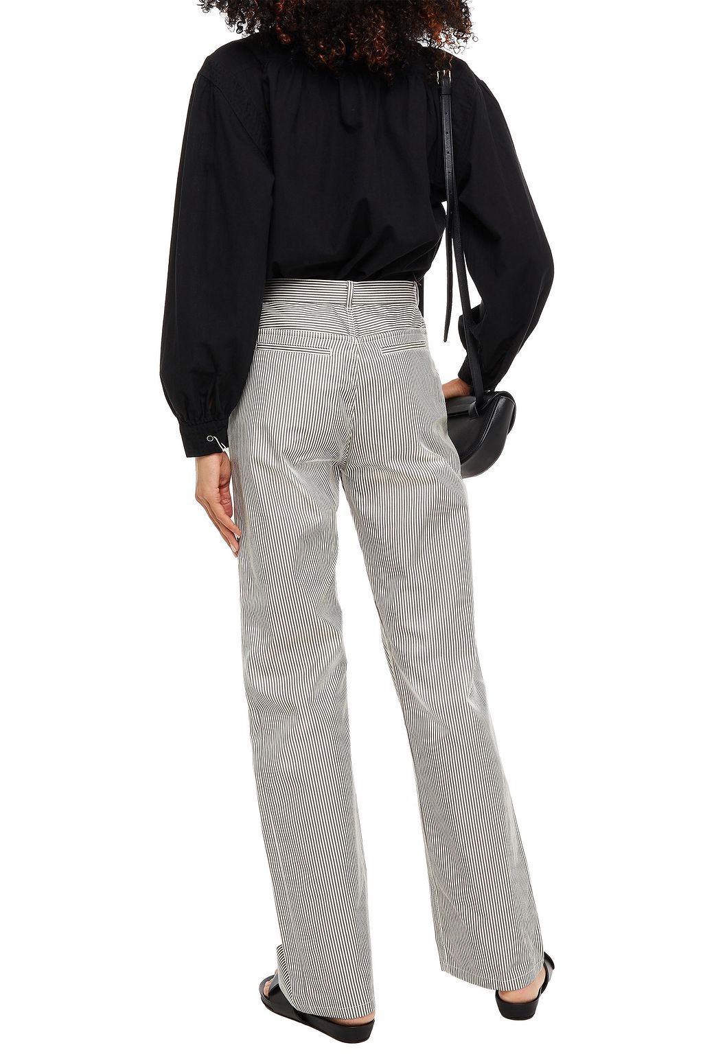 A.P.C. Striped cotton straight-leg pants