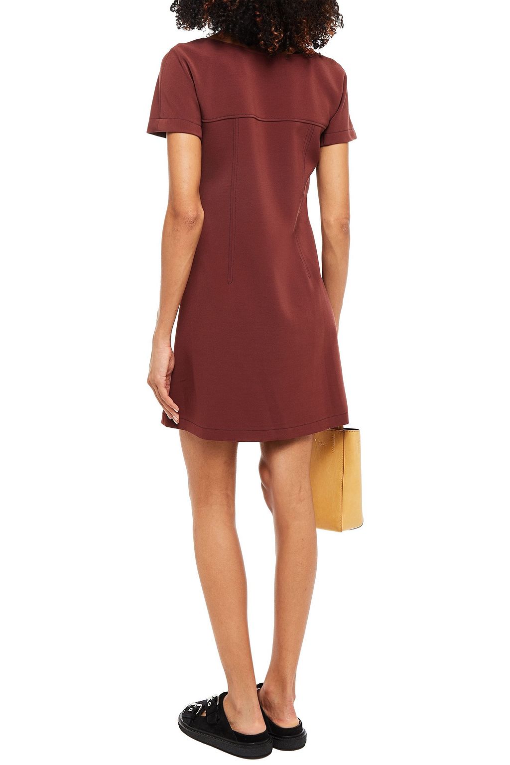 A.P.C. Flared crepe mini dress