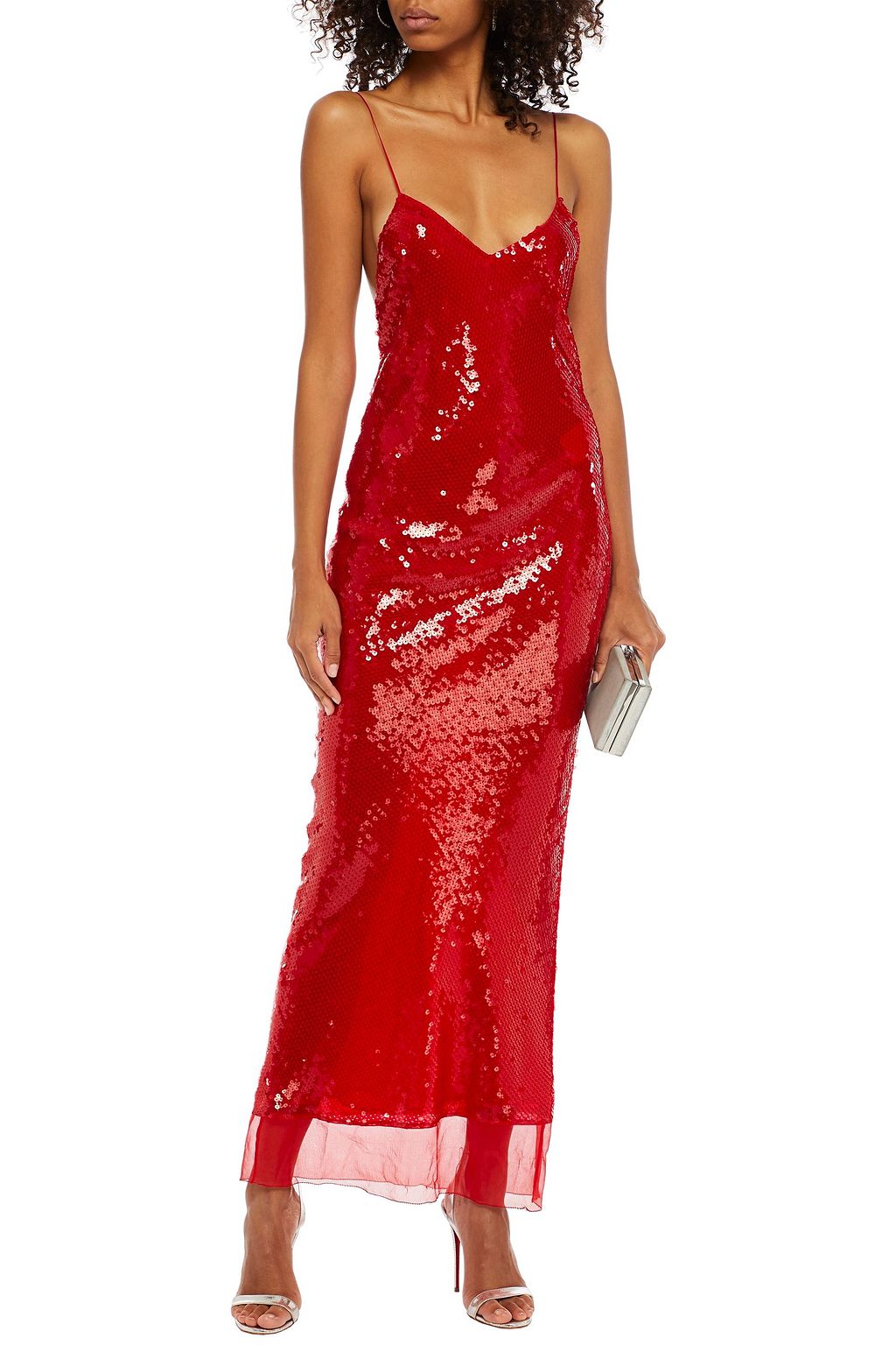 STELLA MCCARTNEY Sequined silk-chiffon gown