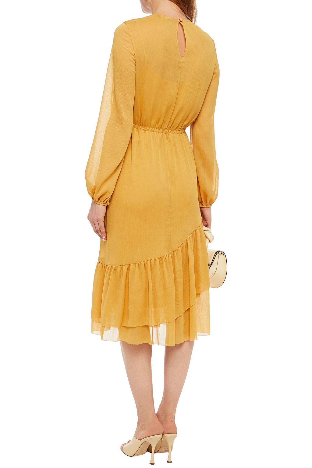 PS PAUL SMITH Ruffled crepon midi dress