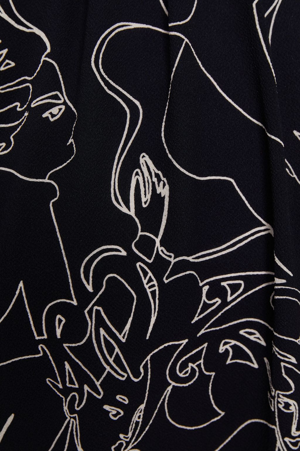 VICTORIA, VICTORIA BECKHAM Printed crepe dress