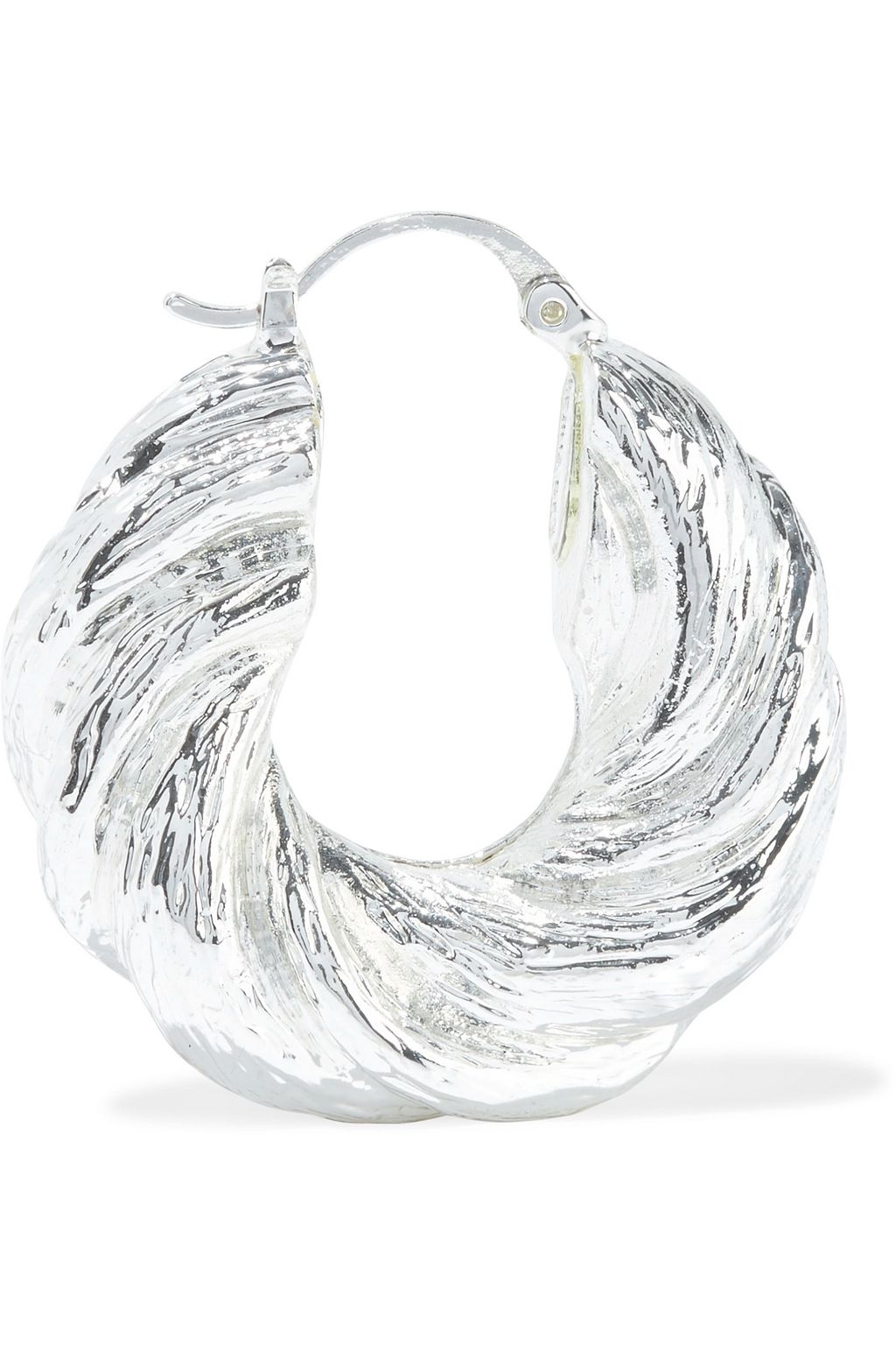 REJINA PYO Twist silver-plated hoop earrings