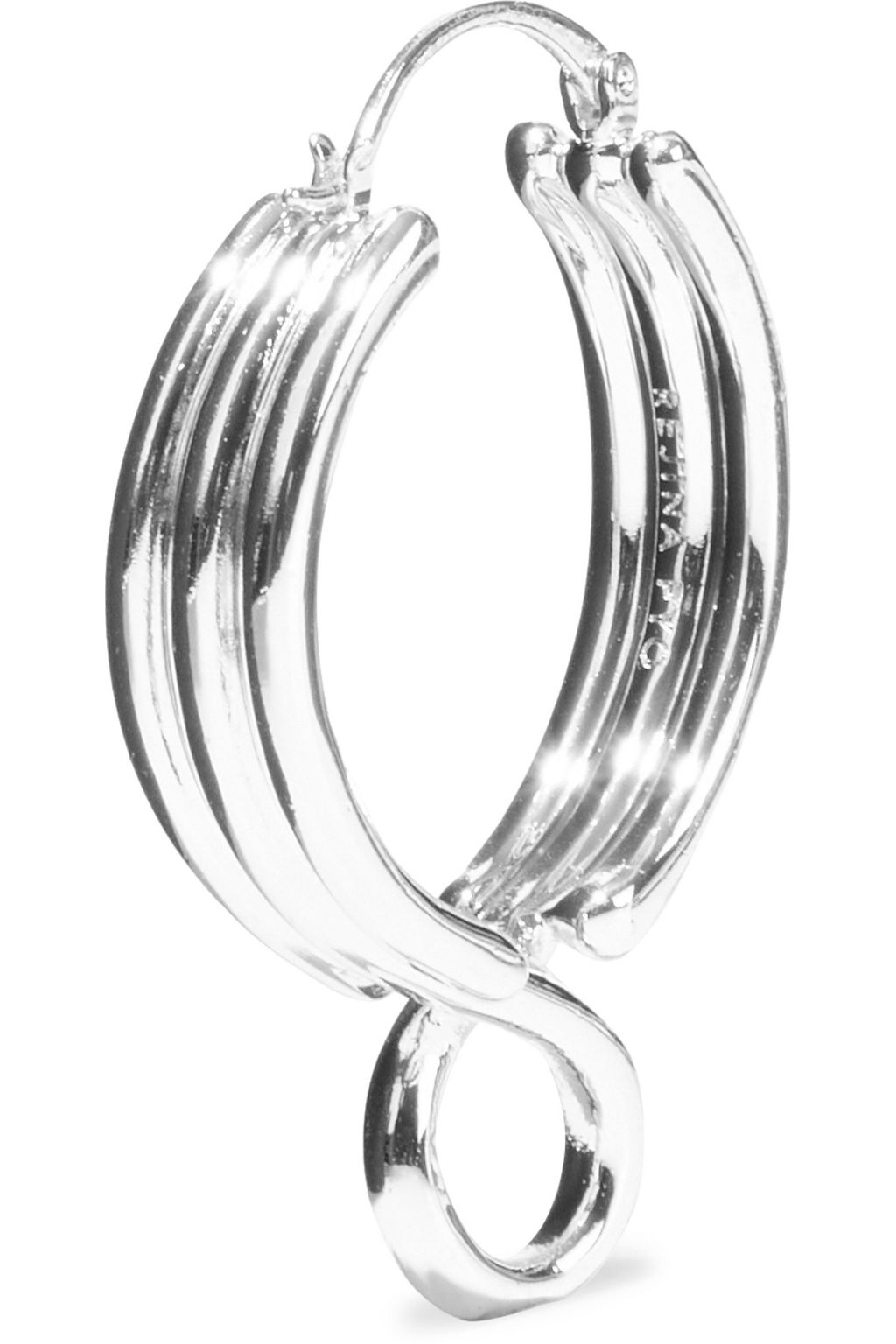 REJINA PYO Infinity silver-plated hoop earrings
