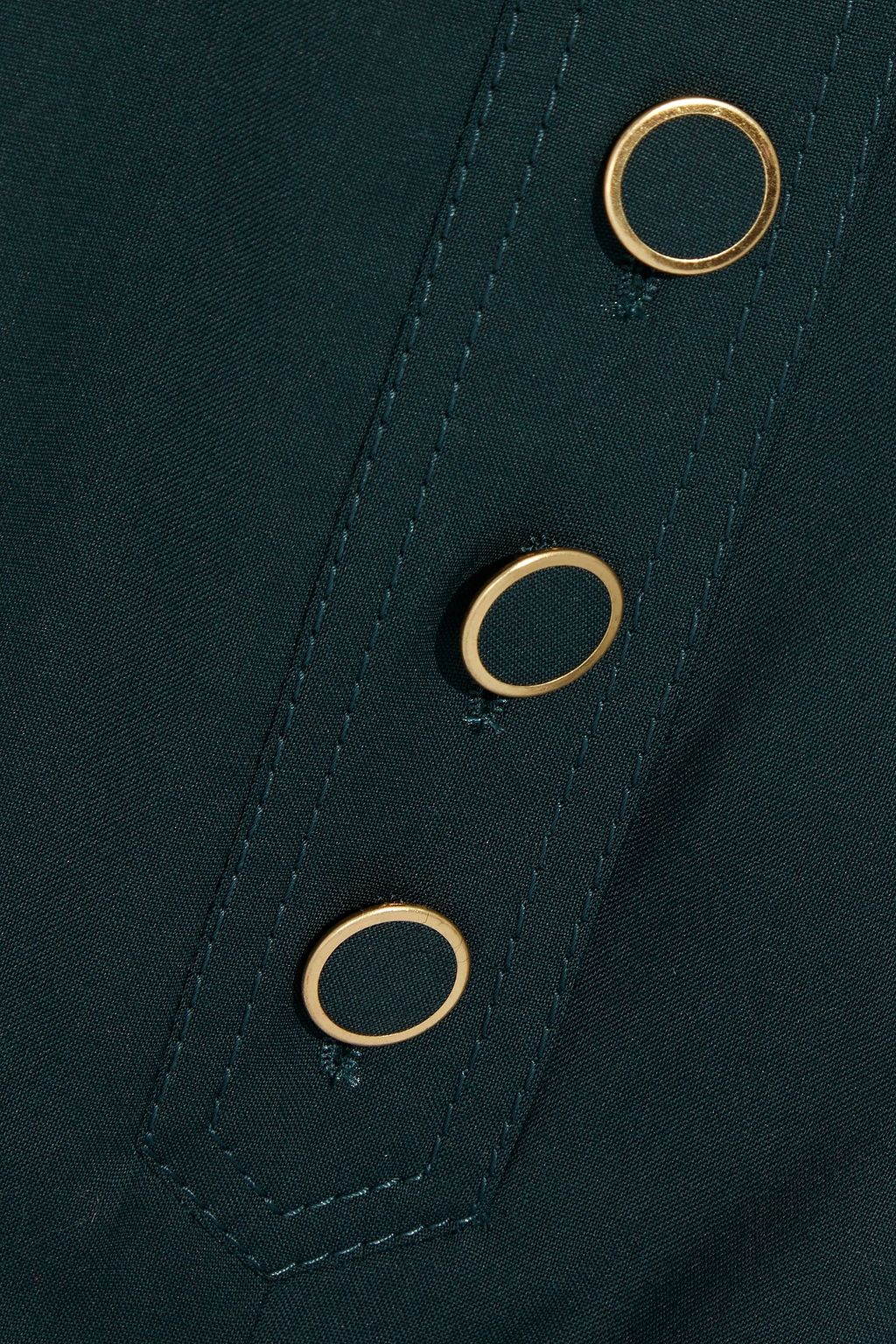 ZIMMERMANN Hose mit weitem Bein aus Wolle mit Falten und Gürtel