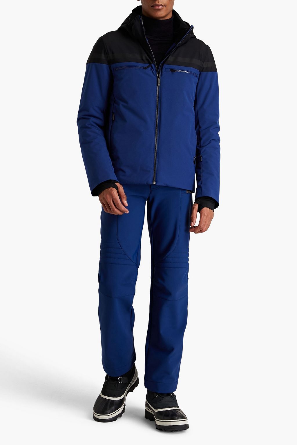 FUSALP Two-tone hooded ski jacket