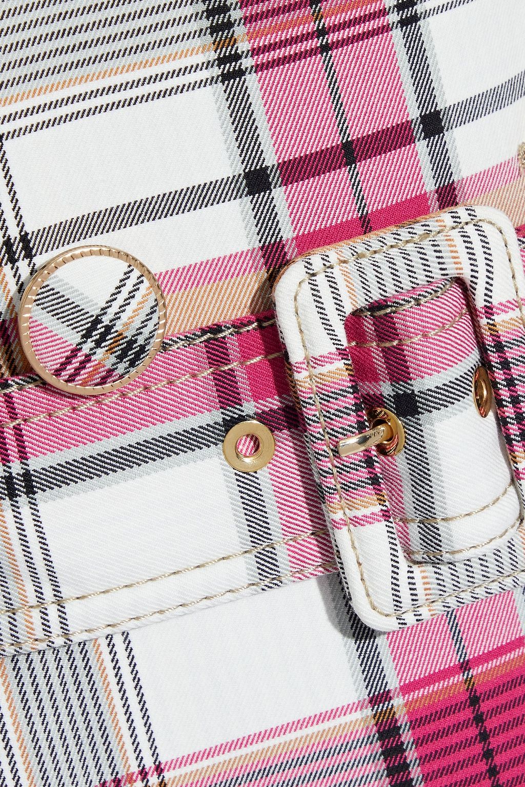 ZIMMERMANN Checked cotton-blend gabardine trench coat