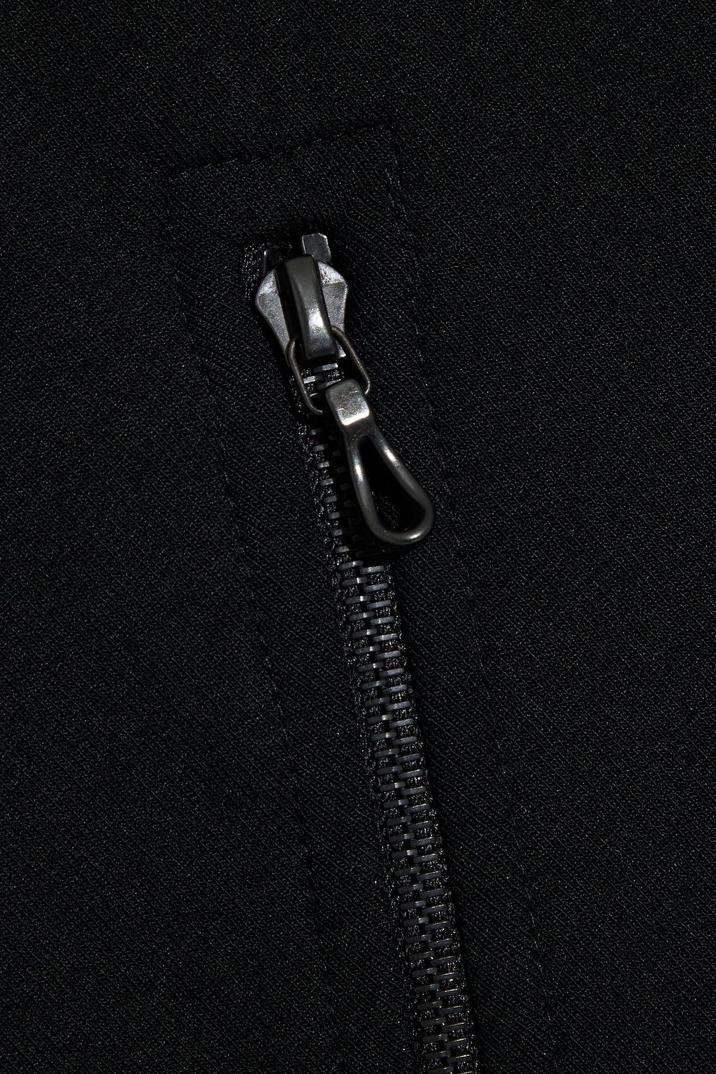 MAJESTIC FILATURES Stretch-fleece biker jacket