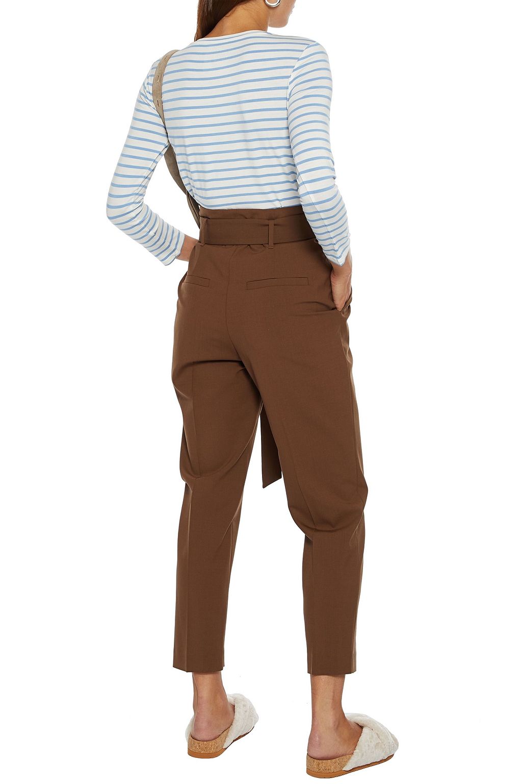 MAJESTIC FILATURES Striped stretch-jersey top