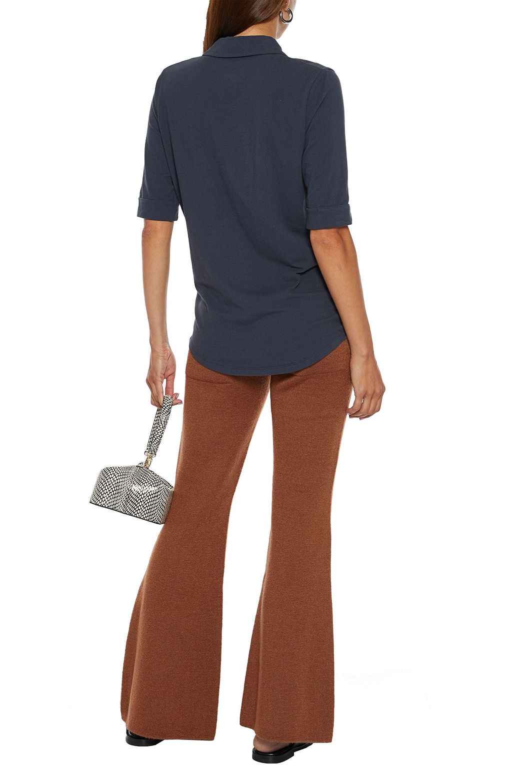 MAJESTIC FILATURES Stretch-cotton jersey shirt