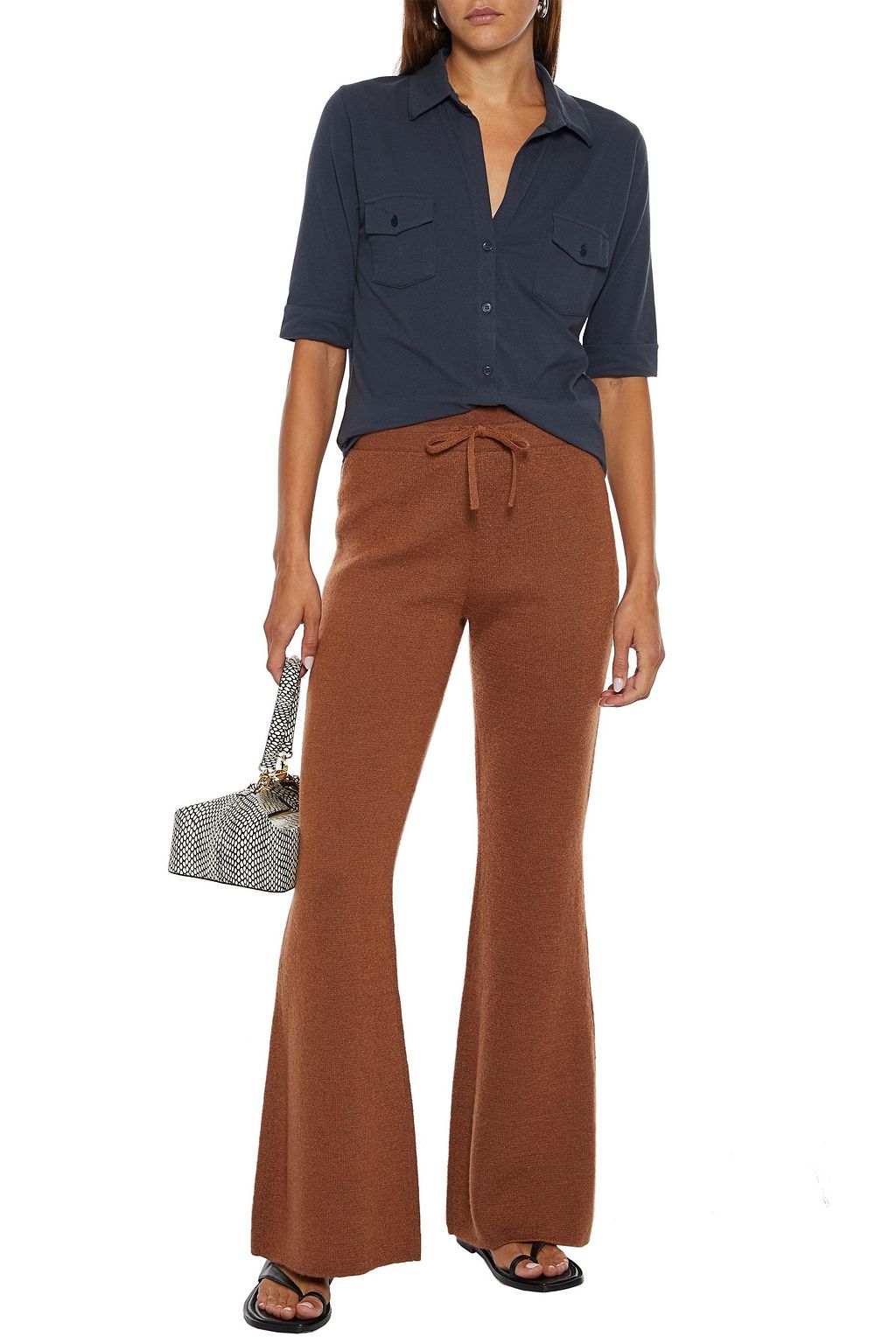 MAJESTIC FILATURES Stretch-cotton jersey shirt