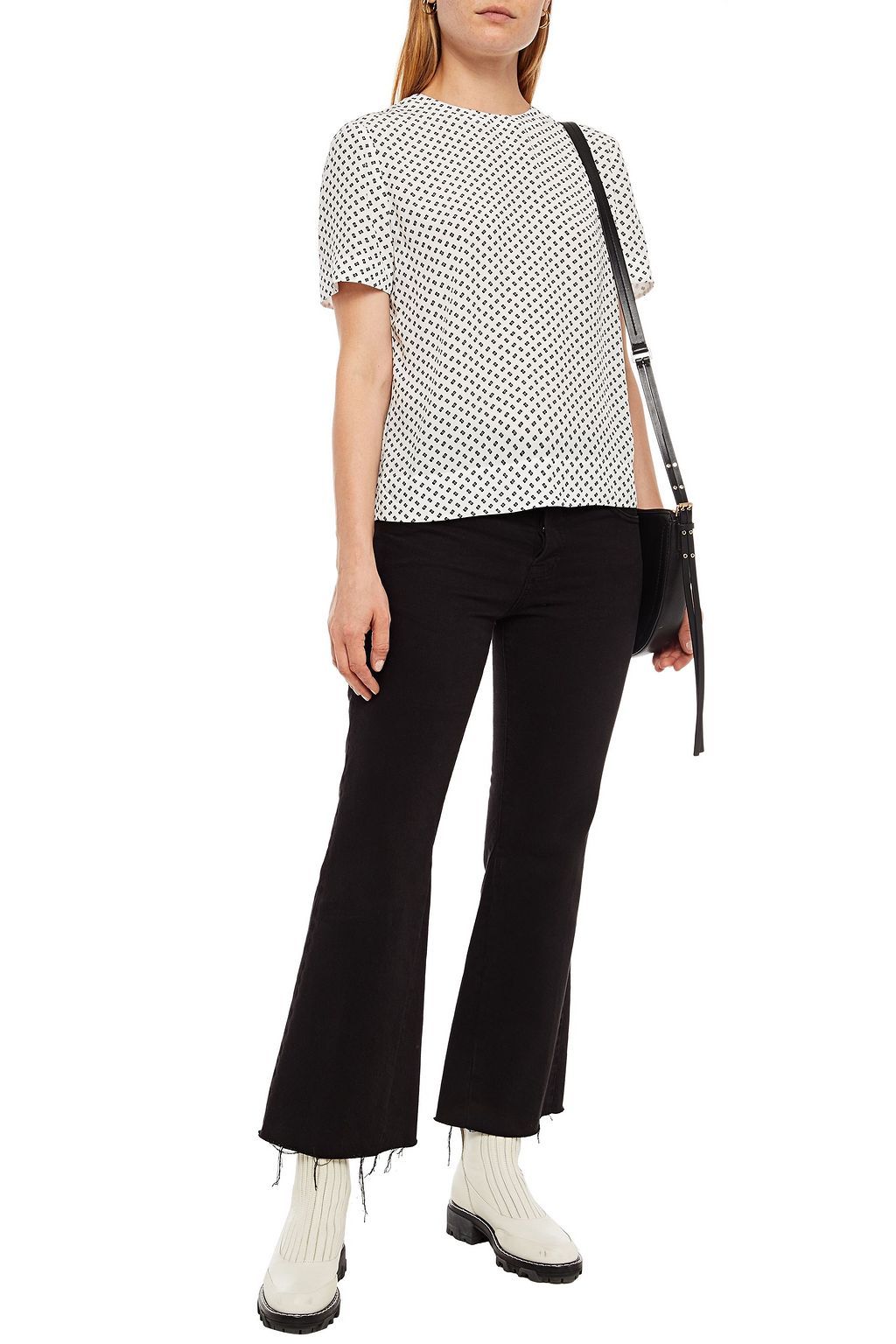 RAG & BONE Printed crepe de chine top