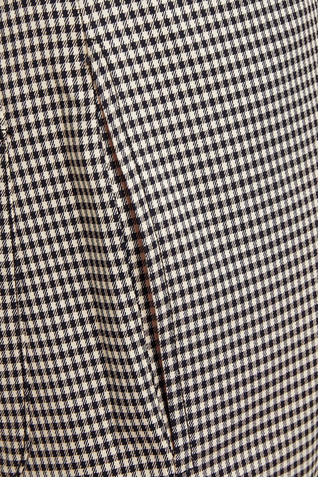 A.P.C. Gingham cotton-blend straight-leg pants
