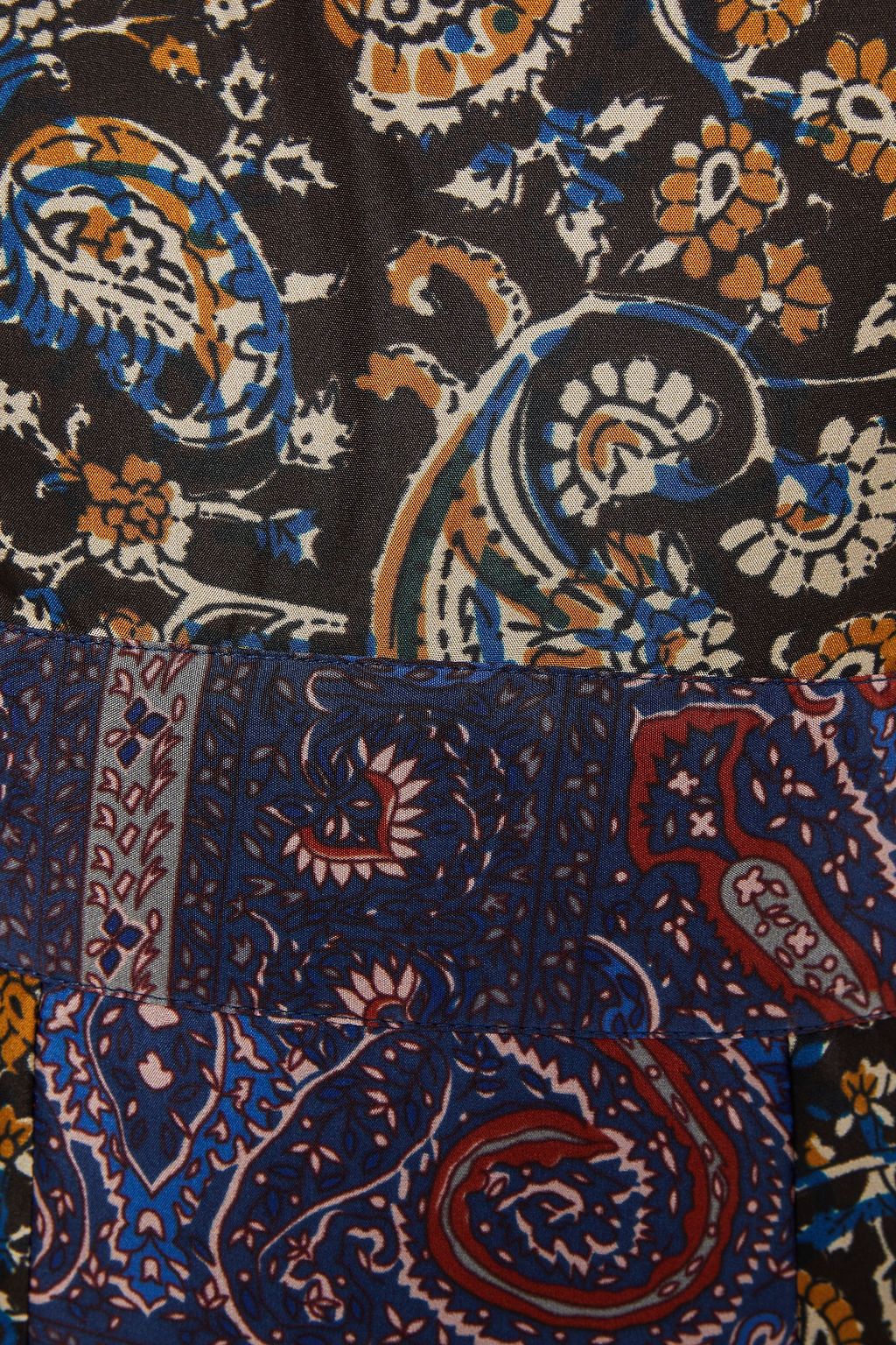 ANTIK BATIK Keith paneled printed silk crepe de chine dress