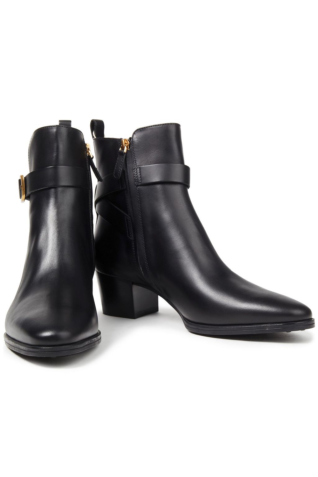 TOD'S Buckled leather ankle boots