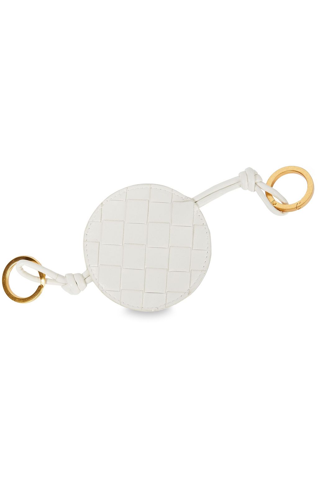 BOTTEGA VENETA Intrecciato leather keychain