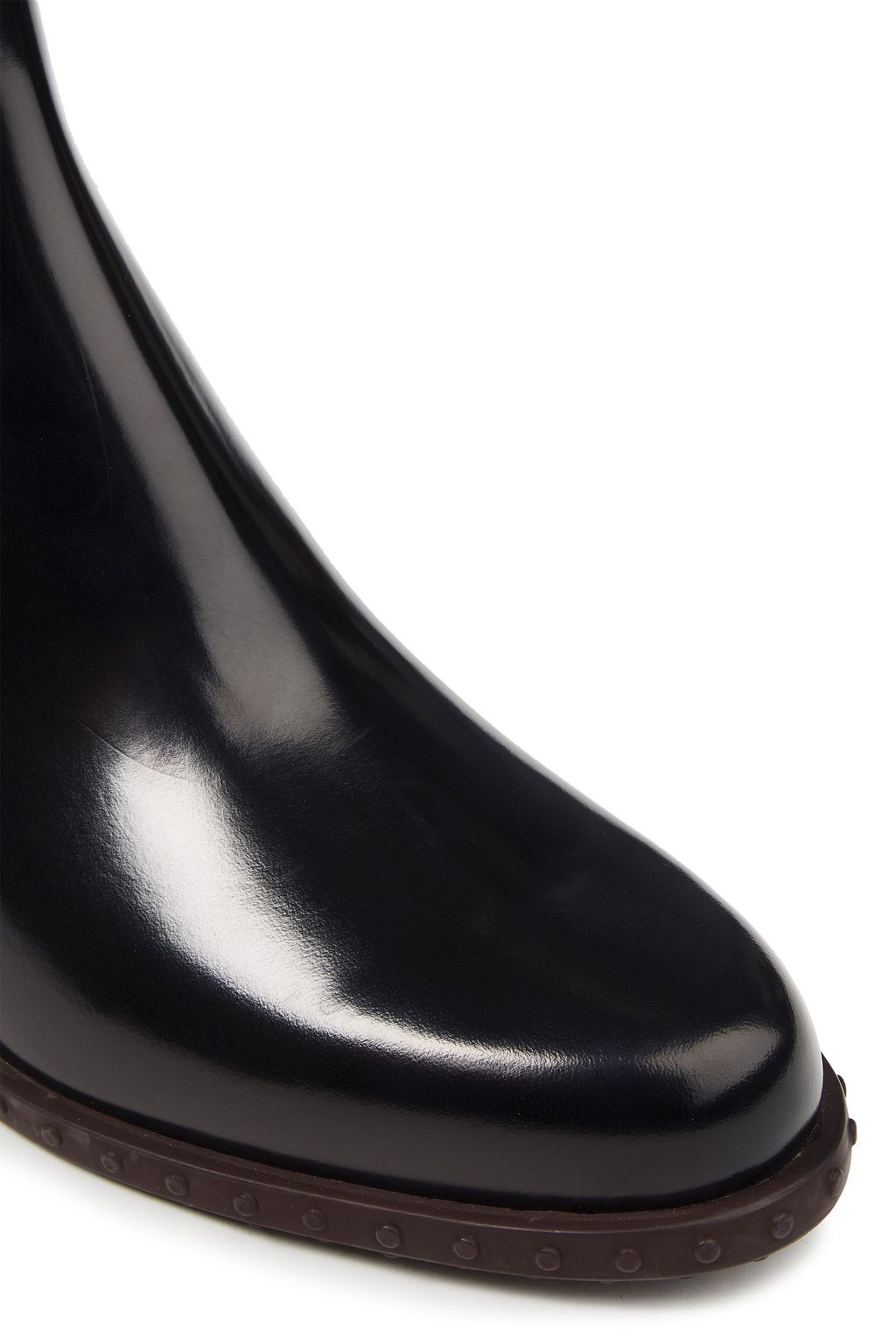 TOD'S Glossed-leather ankle boots