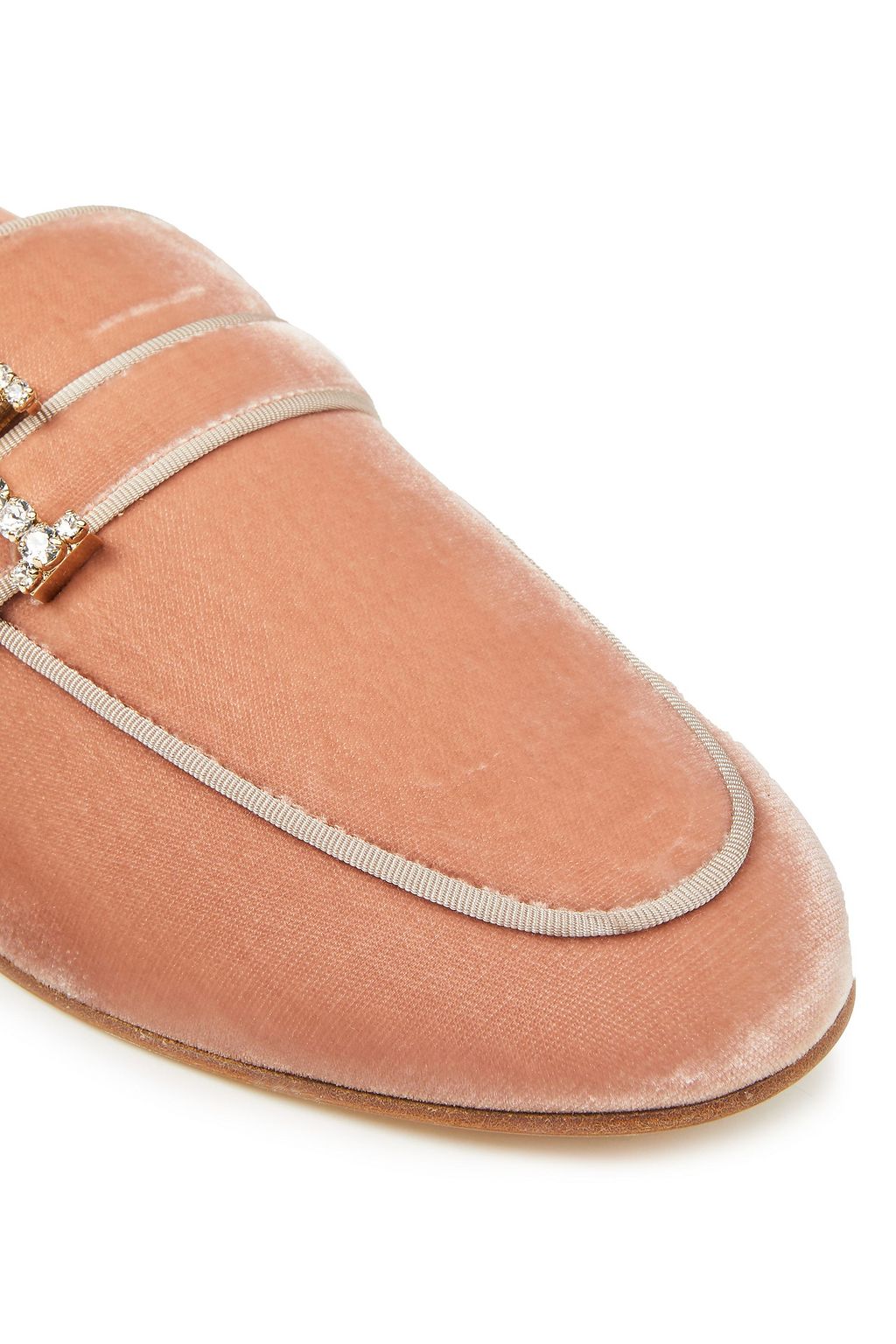 TOD'S Loafers aus Samt mit Kristallverzierung