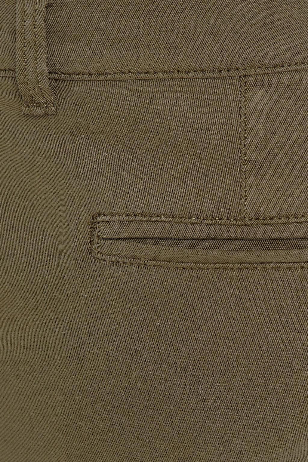 CURRENT/ELLIOTT Cropped cotton-blend gabardine slim-leg pants