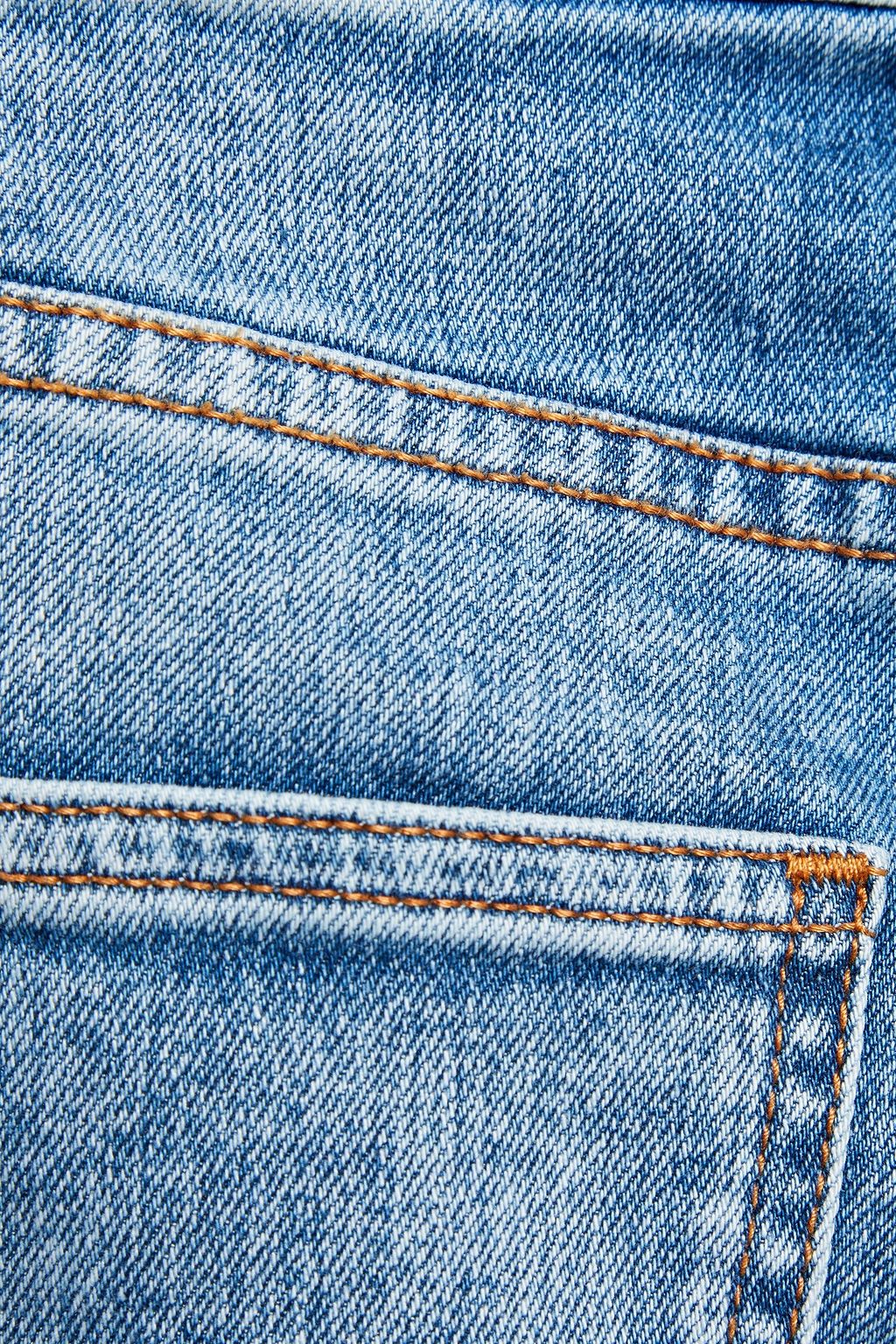 CURRENT/ELLIOTT Frayed mid-rise skinny jeans