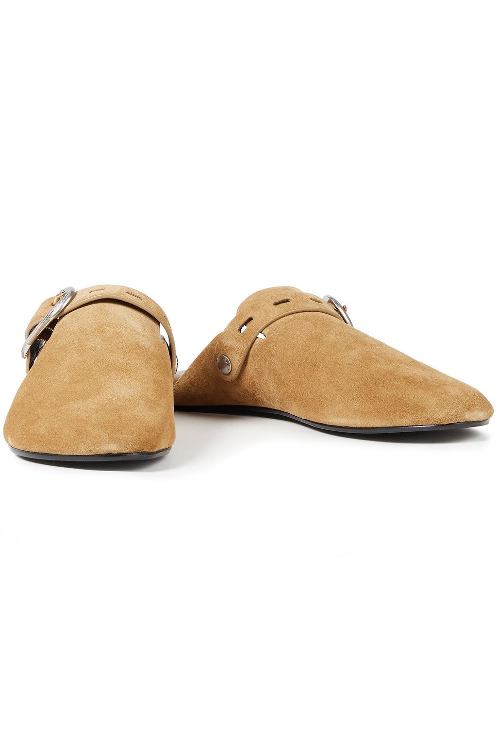 RAG & BONE Ansley buckled suede slippers
