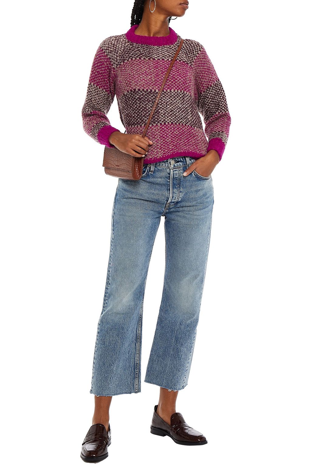 ANTIK BATIK Arthur jacquard-knit alpaca-blend sweater