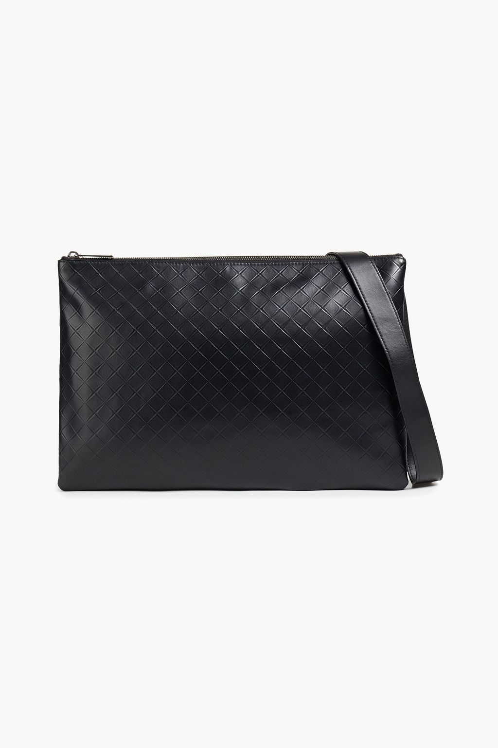 bottega veneta intrecciato leather shoulder bag