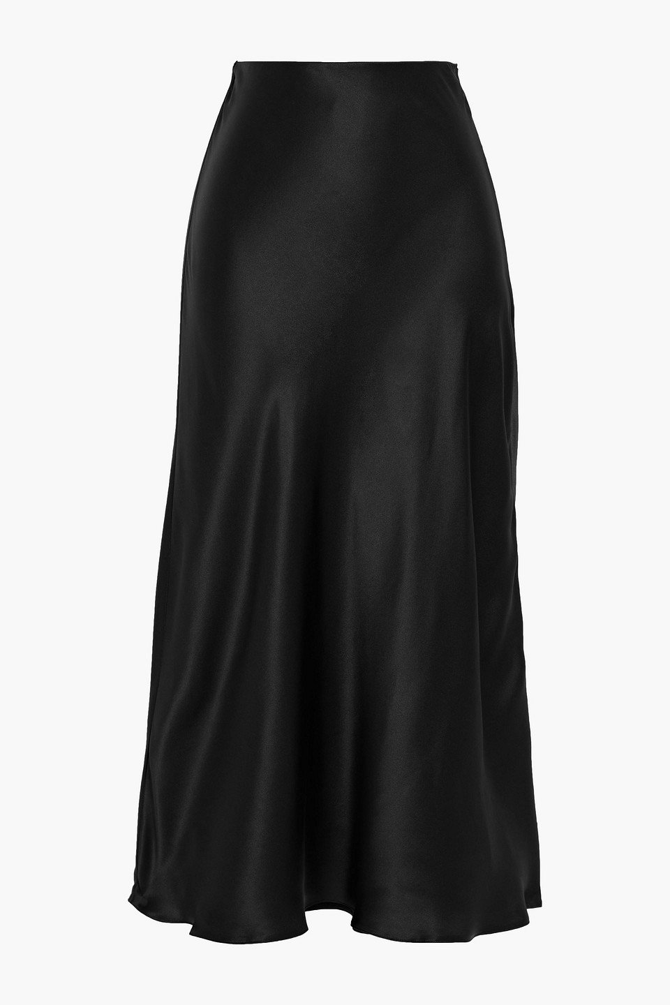 Iris & Ink Mirabelle organic silk-satin midi skirt