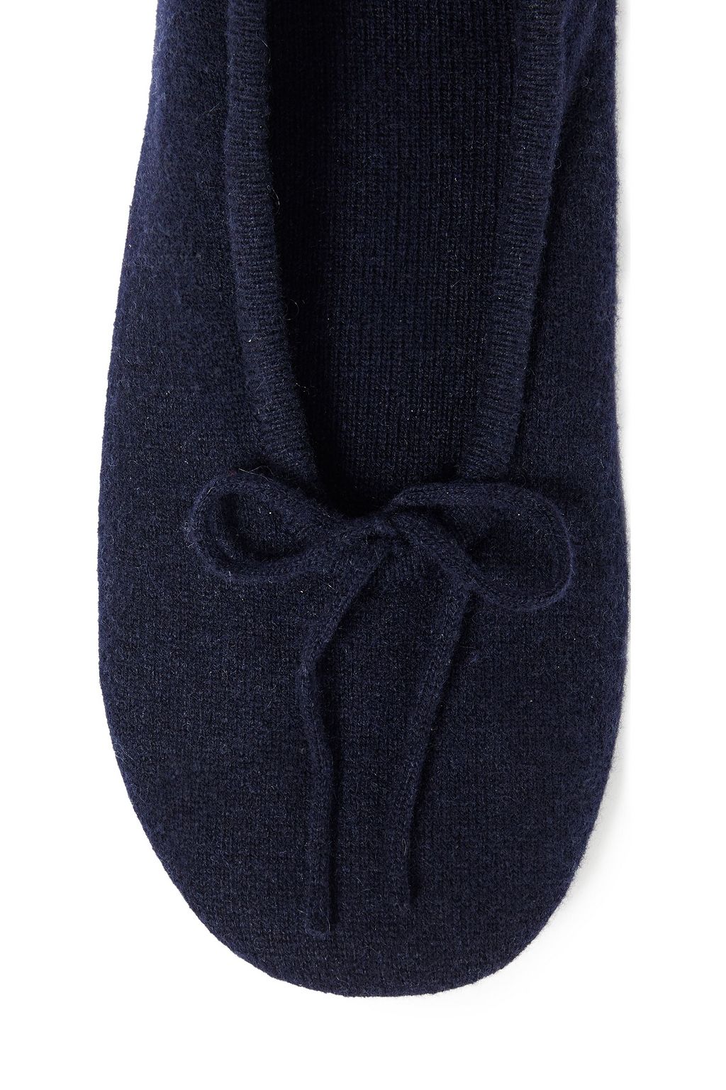 N.PEAL Bow-detailed cashmere slippers