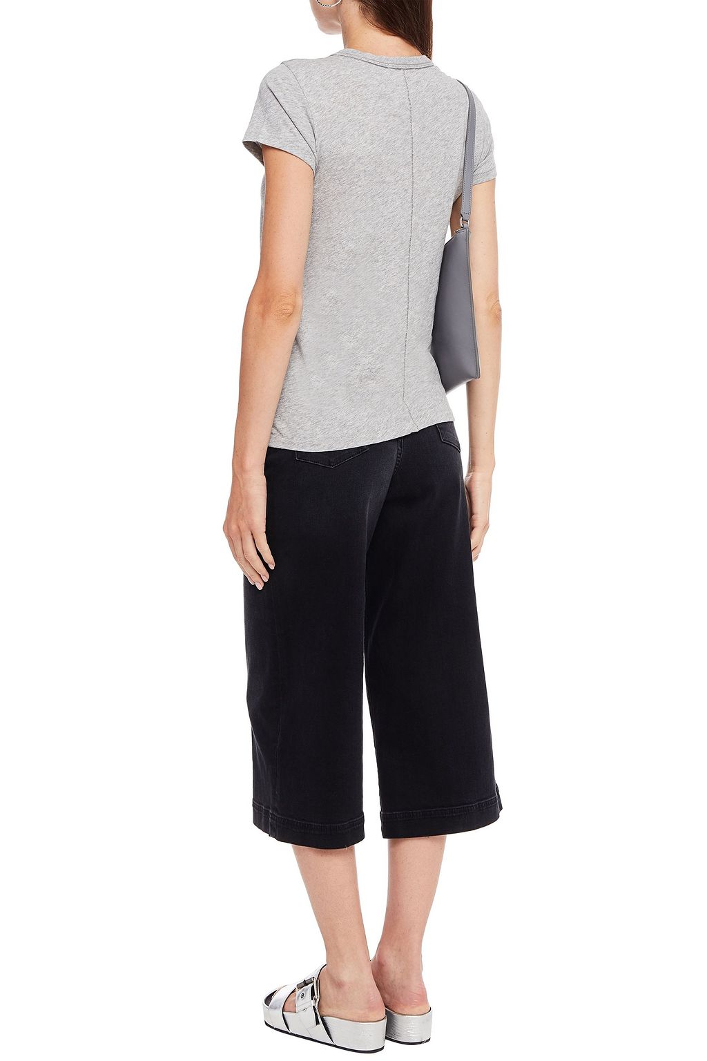 RAG & BONE Embroidered Pima cotton-jersey T-shirt