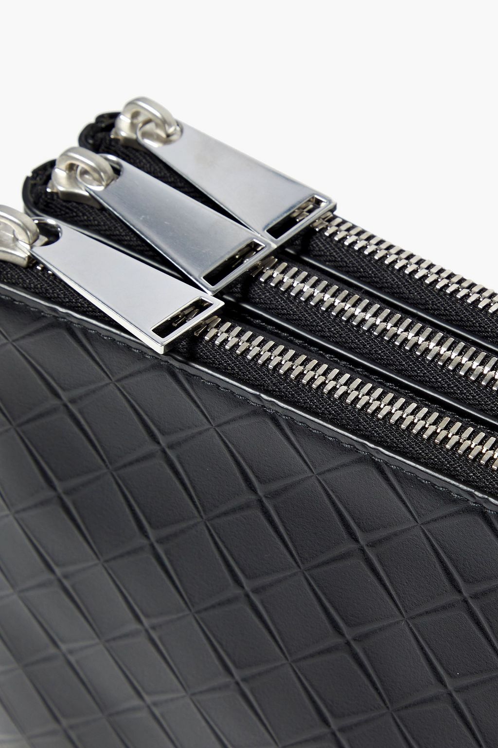 BOTTEGA VENETA Embossed intrecciato leather messenger bag