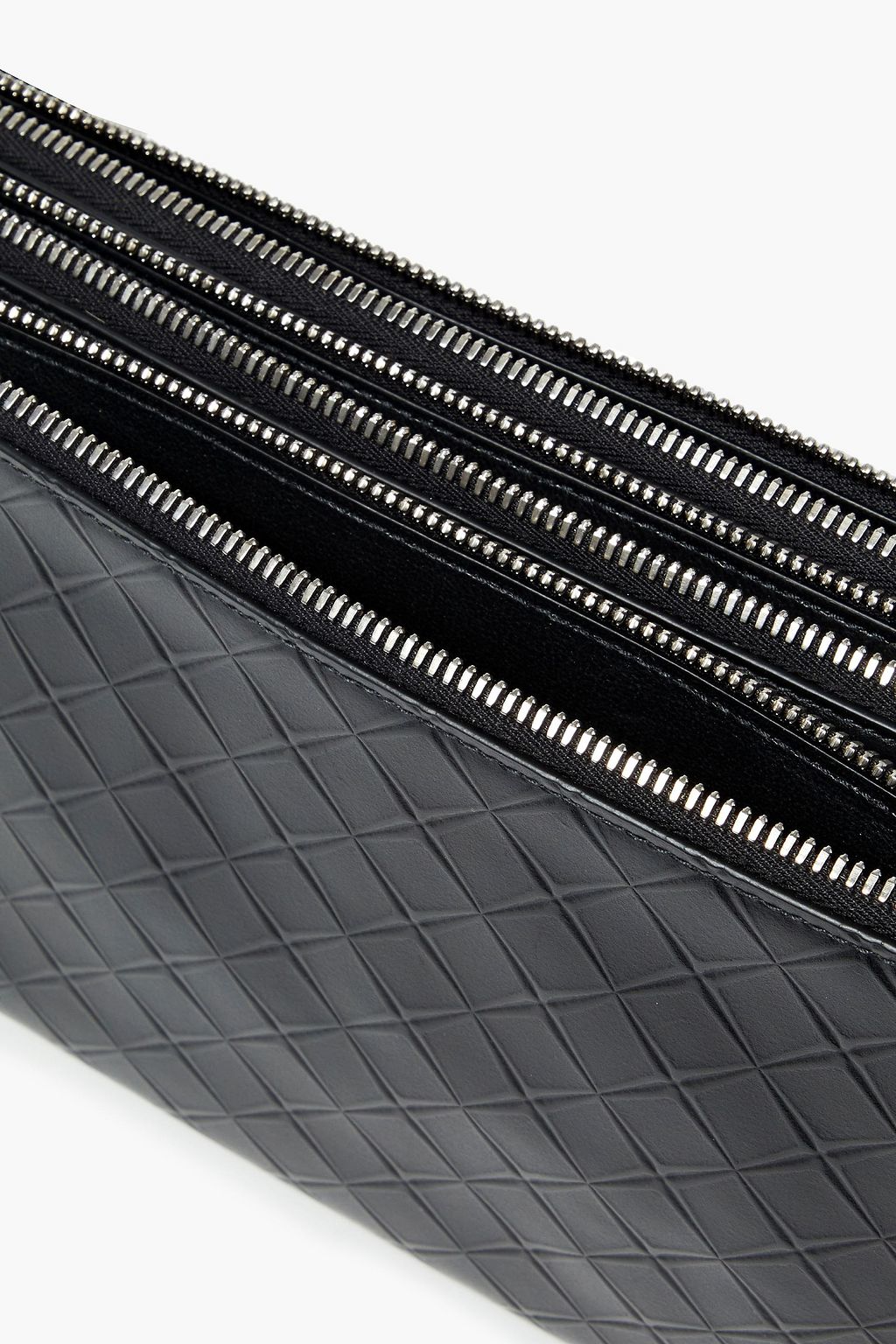 BOTTEGA VENETA Embossed intrecciato leather messenger bag