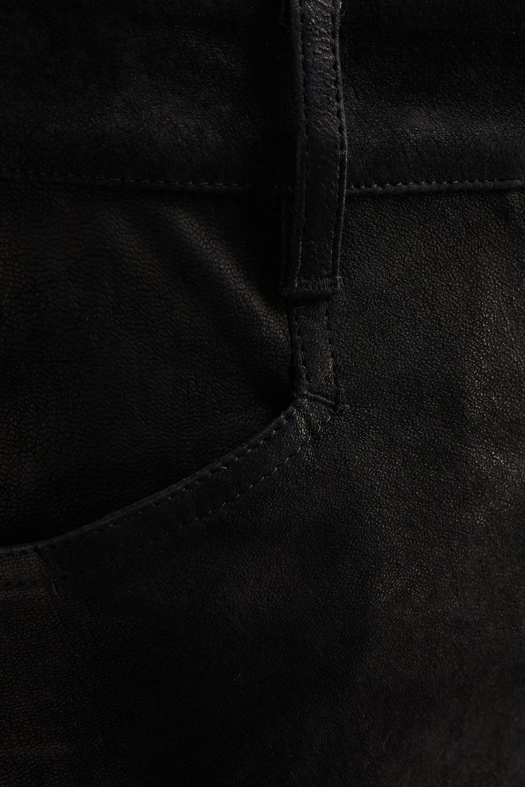 RICK OWENS Tyrone skinny-fit brushed textured-leather pants