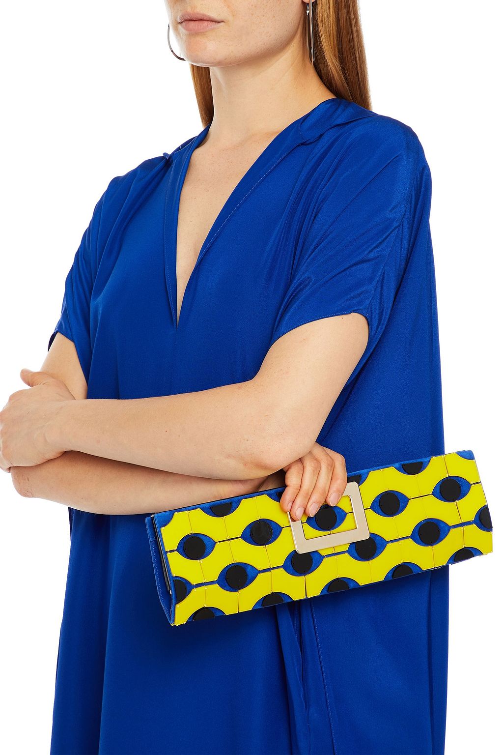 ROGER VIVIER レーザーカット スエード クラッチ