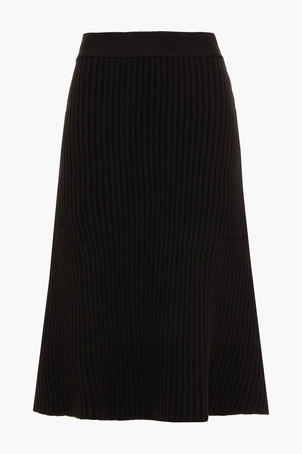 BOTTEGA VENETA Ribbed wool-blend midi skirt | THE OUTNET