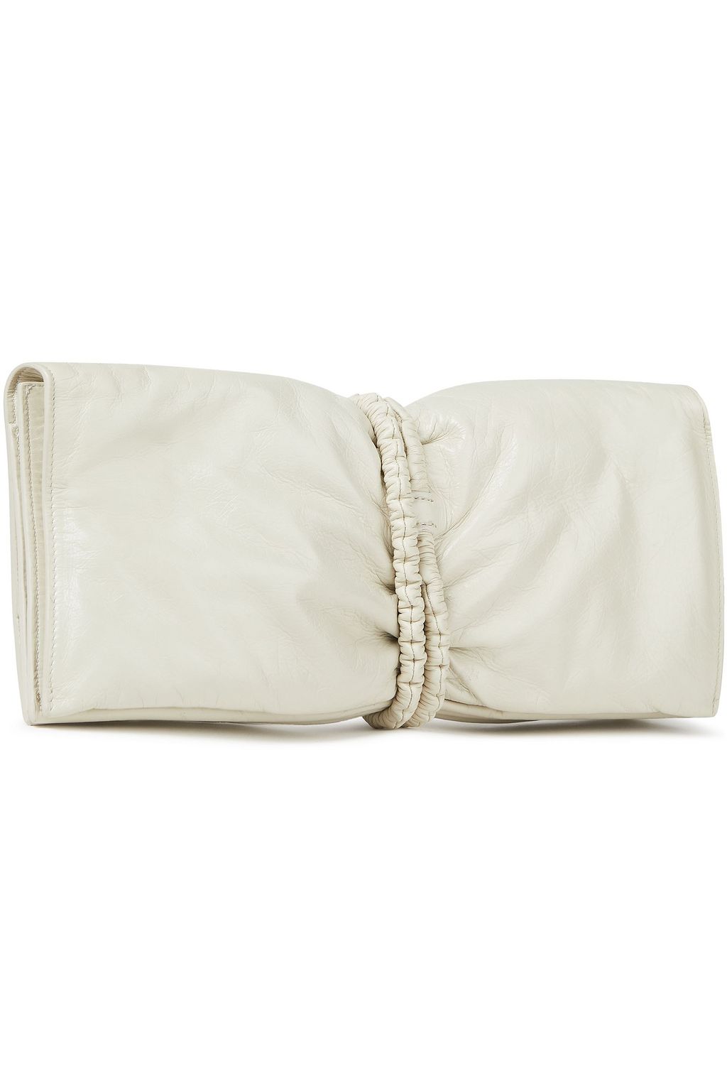 BOTTEGA VENETA Crinkled-leather pouch
