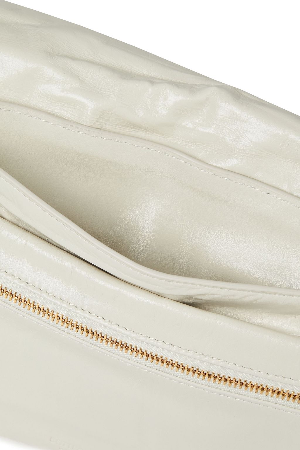 BOTTEGA VENETA Crinkled-leather pouch