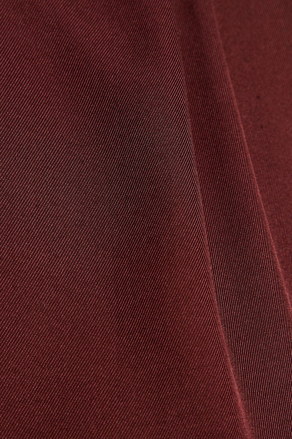 VINCE. Twisted silk-blend satin-twill top
