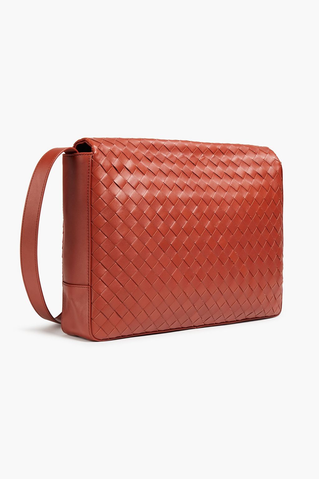 BOTTEGA VENETA Intrecciato leather messenger bag | THE OUTNET